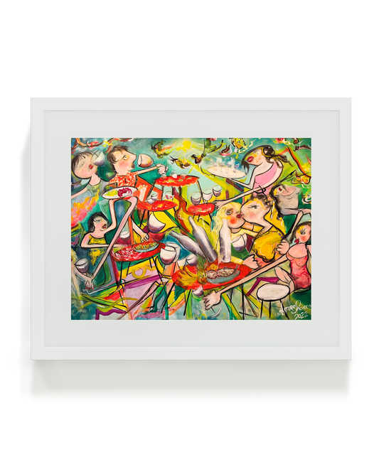 Happy Dinner Fine Art