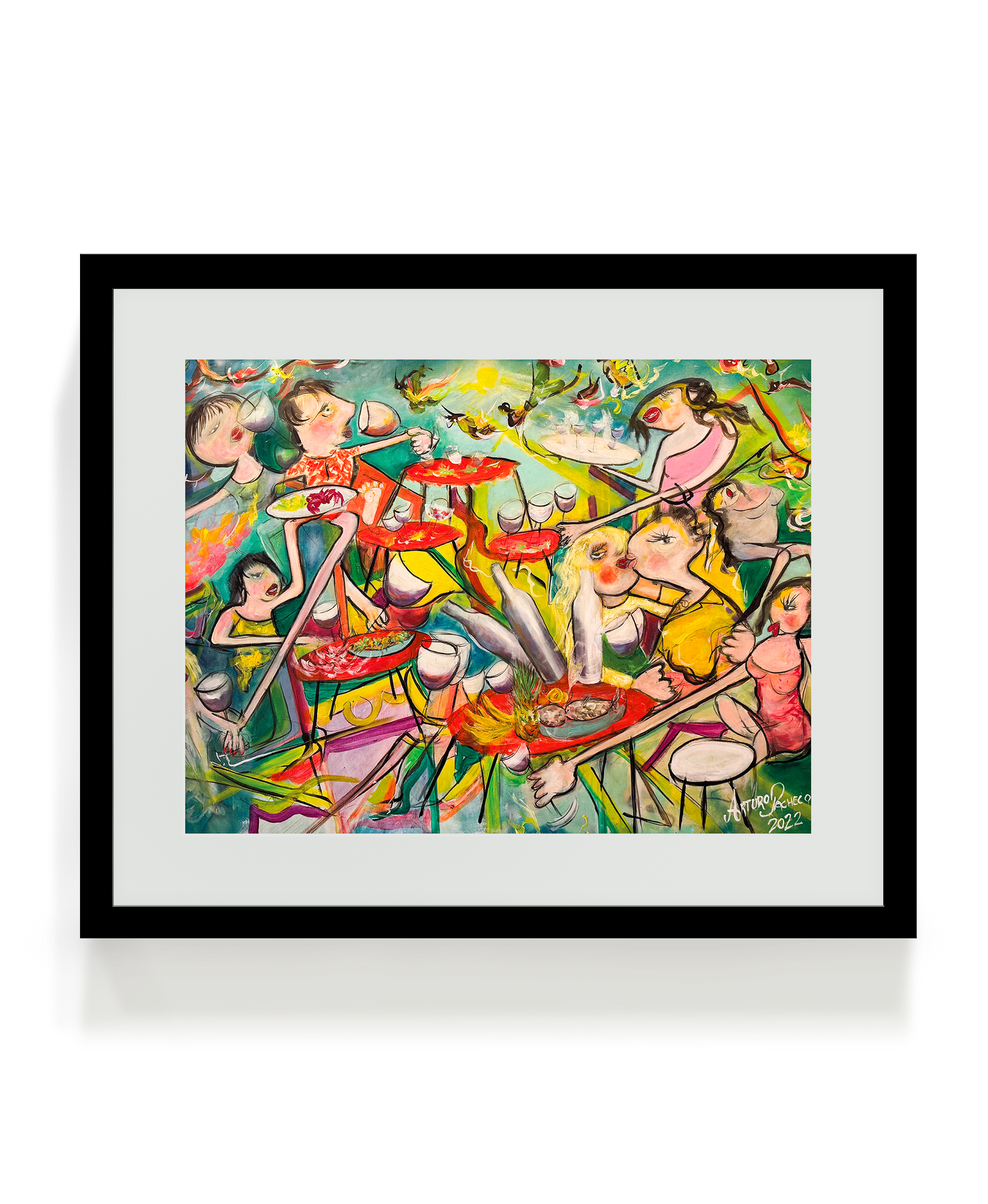 Happy Dinner Fine Art