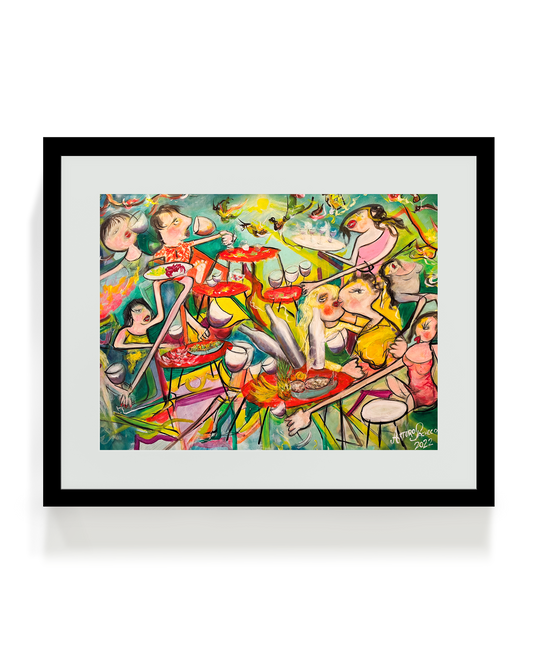 Happy Dinner Fine Art