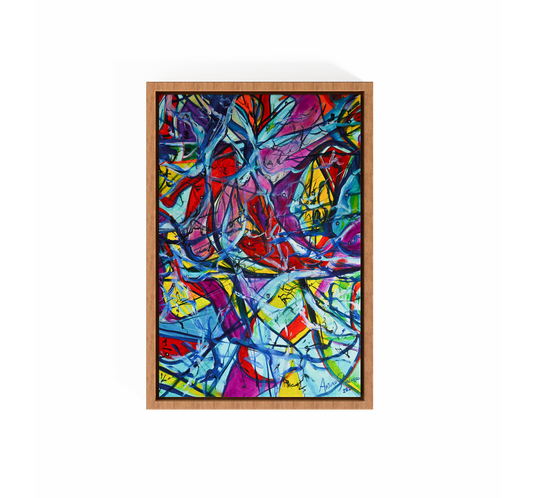 Canvas Fish in Red